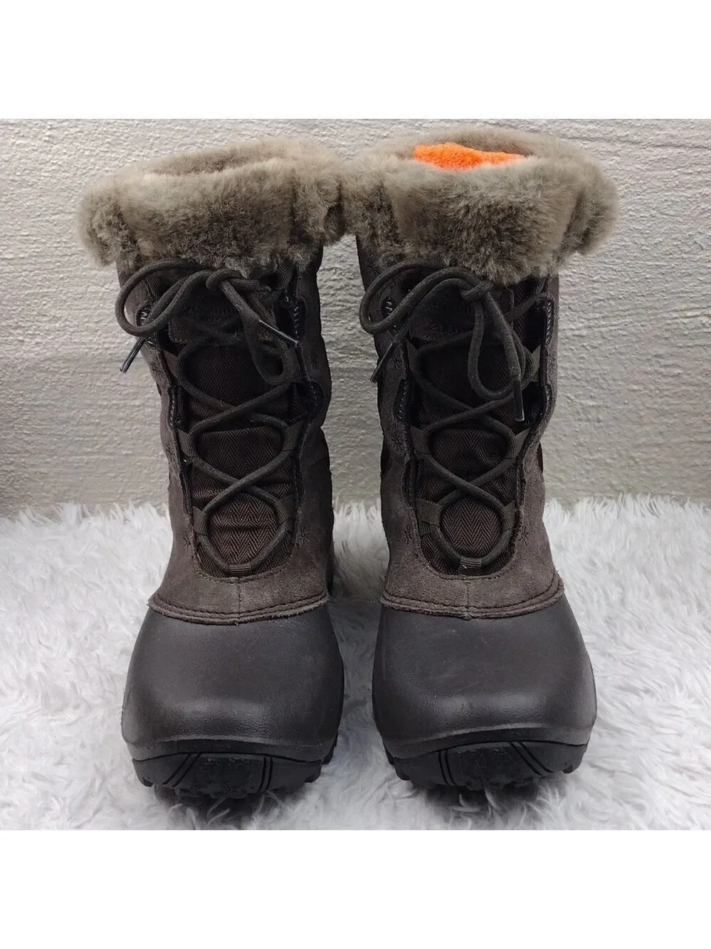 Columbia Techlite 200 Grams Thermolite Brown Suede Leather Waterproof Snow Boot